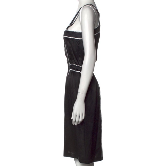 Yves Saint Laurent Silk Knee-Length Dress - Size L - Picture 3 of 5